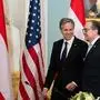US-Außenminister Blinken mit Österreichs Außenminister Schallenberg