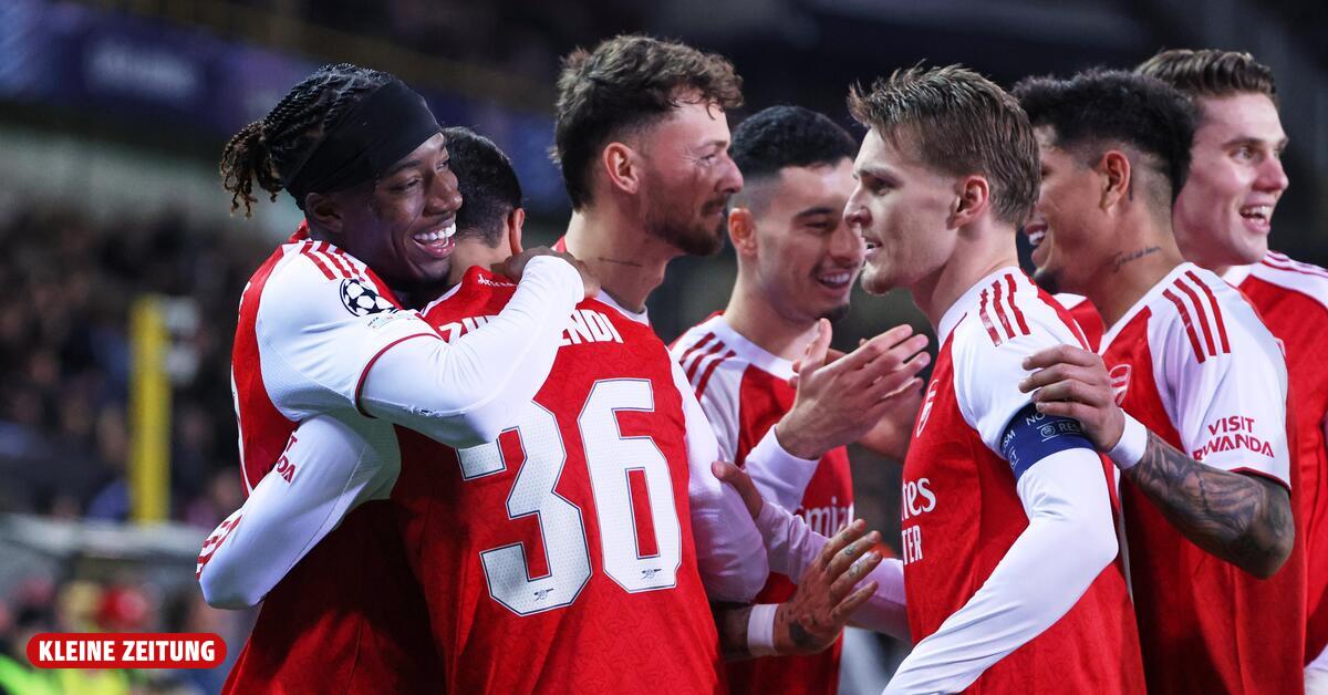 Champions League: 3:0 in Brügge, Arsenal bleibt fehlerfrei