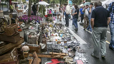 Ab Donnerstag wird für den Flohmarkt aufgebaut