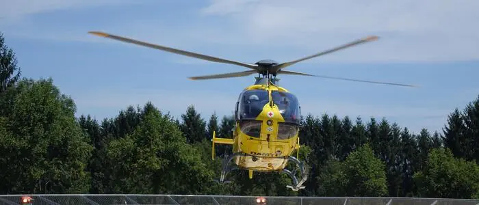 Rettungshubschrauber C16 war im Einsatz