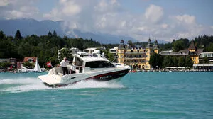 Die Seepolizei, wie hier auf dem Wörthersee, kontrolliert die Einhaltung der Regeln