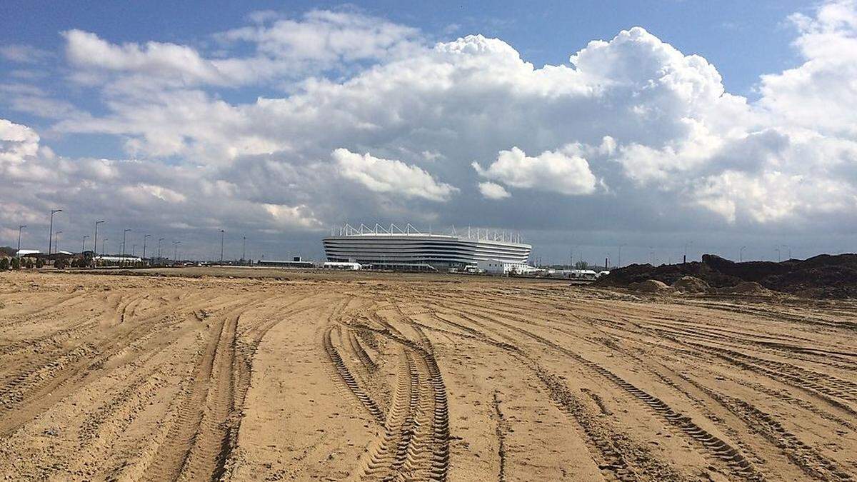 Auf Sumpf gebaut: Das WM-Stadion von Kaliningrad