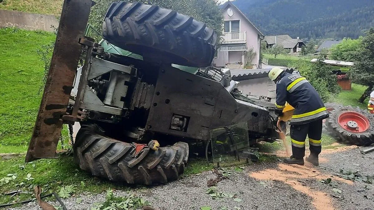 Das Fahrzeug wurde schwer beschädigt