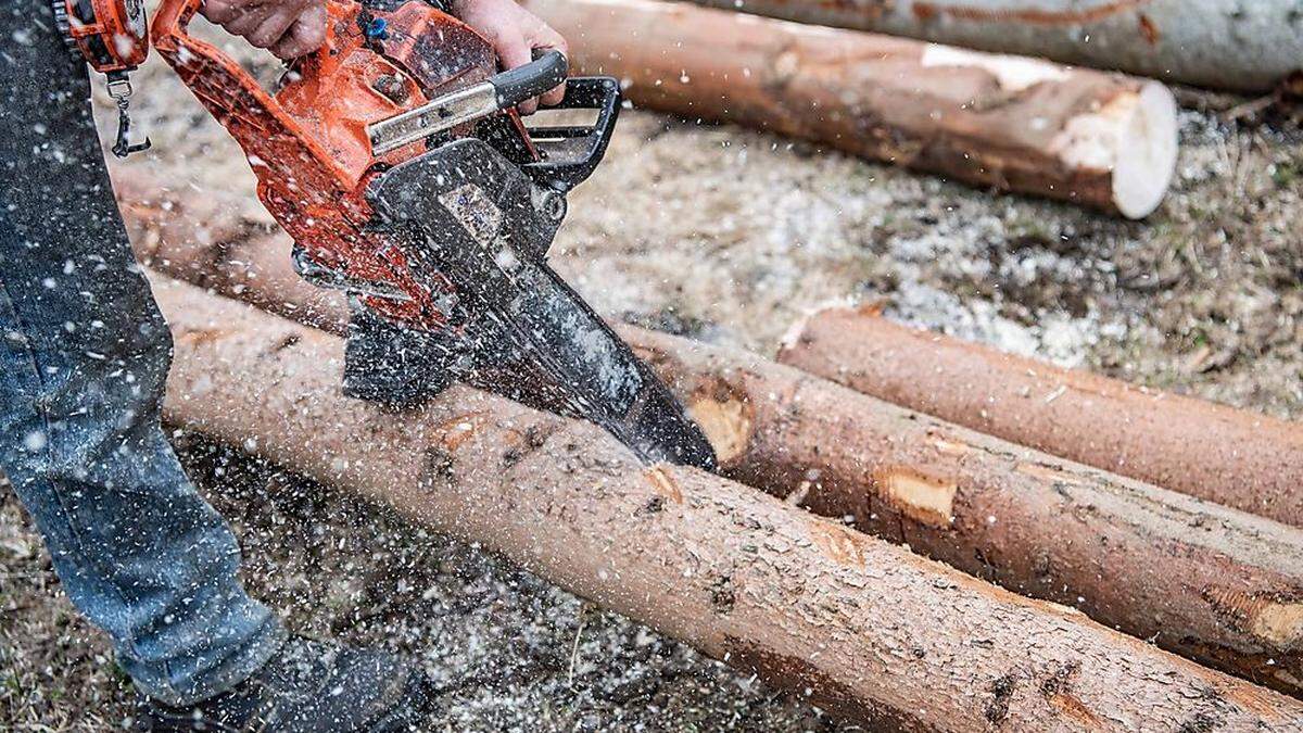 Lesachtaler Landwirt verletzte sich bei der Holzarbeit