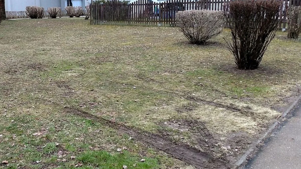 Die Spuren sind nicht zu übersehen