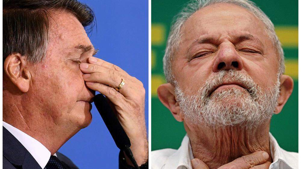 Jair Bolsonaro und sein Herausforderer Lula da Silva