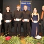 Bei der Preisverleihung von links nach rechts: Tobias Landsfried, Jakob Steiner, Luis Bürgler, Philip Lerchster und Sophie Fleißner (Klarinette) sowie Kiwanis-Club-Lienz-Präsident Peter Kontschieder