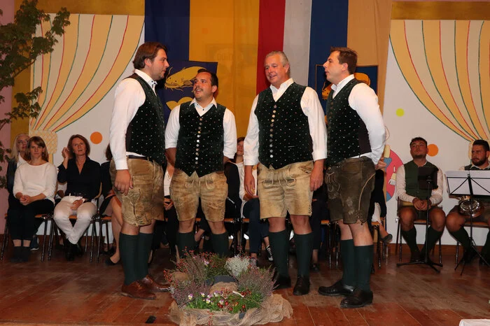 Das „Simonhöhe-Quartett“ mit Georg Kogler (Obmann), Paul Kogler (Chorleiter), Andreas Kogler, jun. (Kassier) und Vater Andreas Kogler, sen.