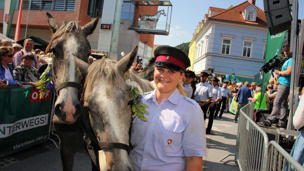 Beim Almabtrieb der Lipizzaner wird in Maria Lankowitz und Köflach Station gemacht