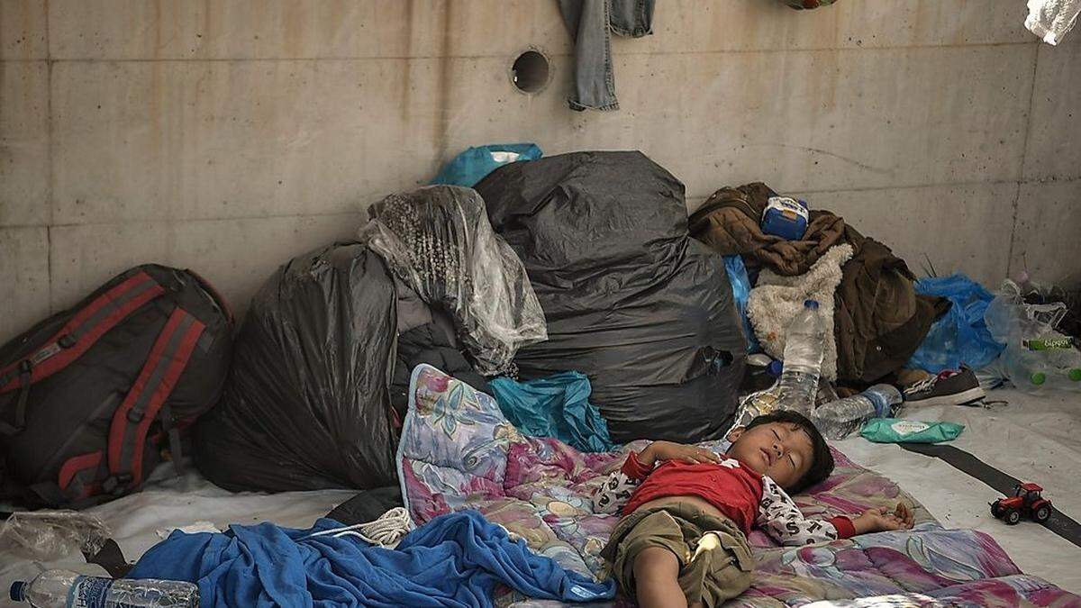 Flüchtlingskinder in Lesbos