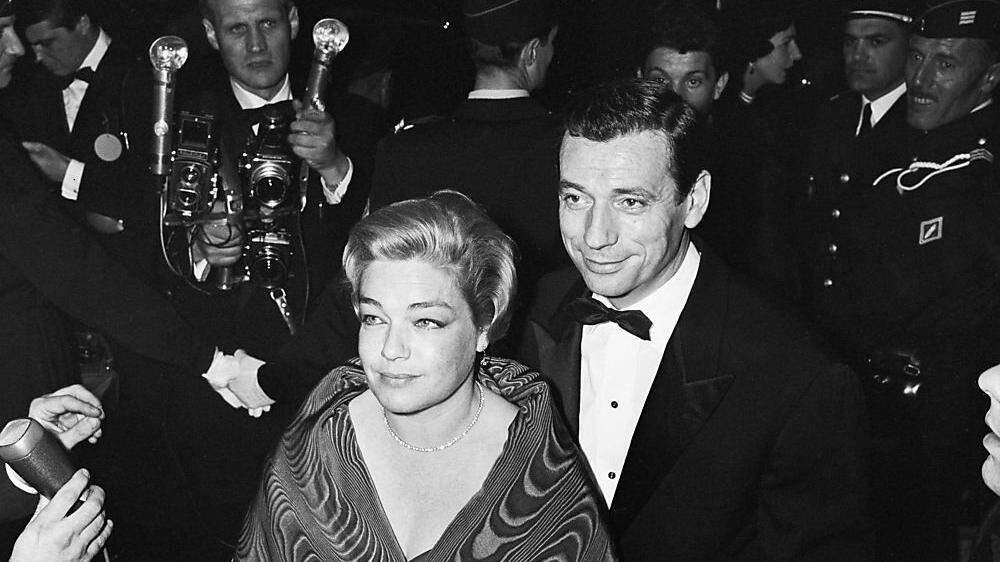Yves Montand und Simone Signoret beim Festival von Cannes 1959