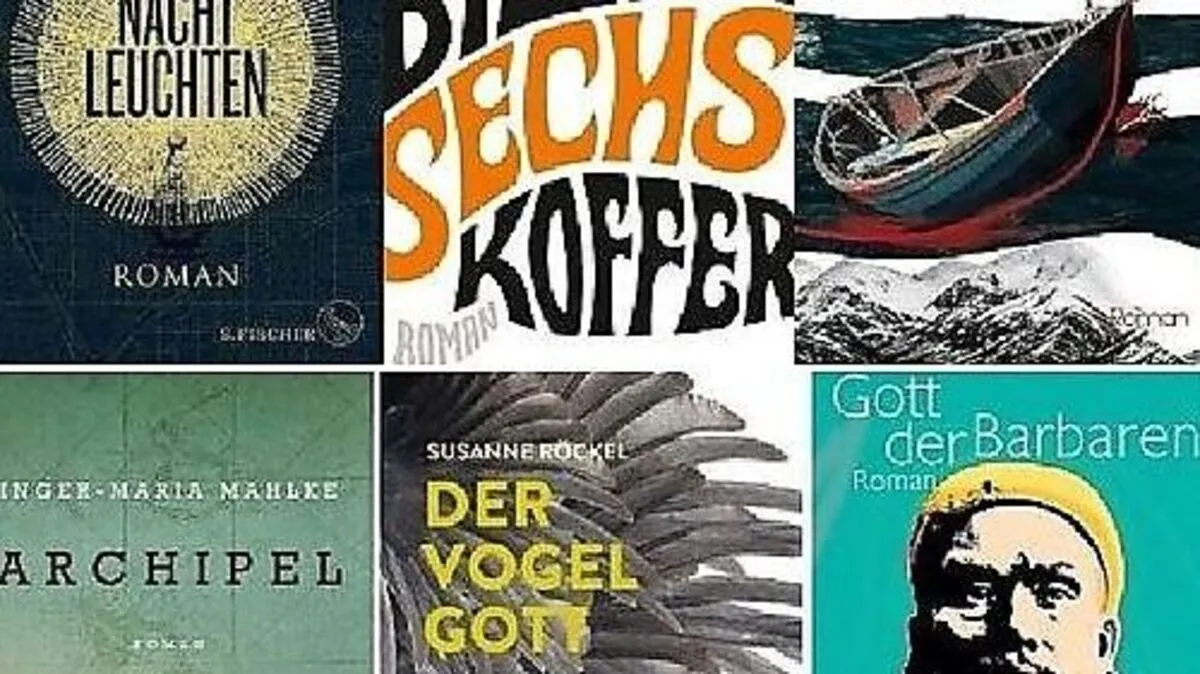 Die sechs nominierten Bücher  