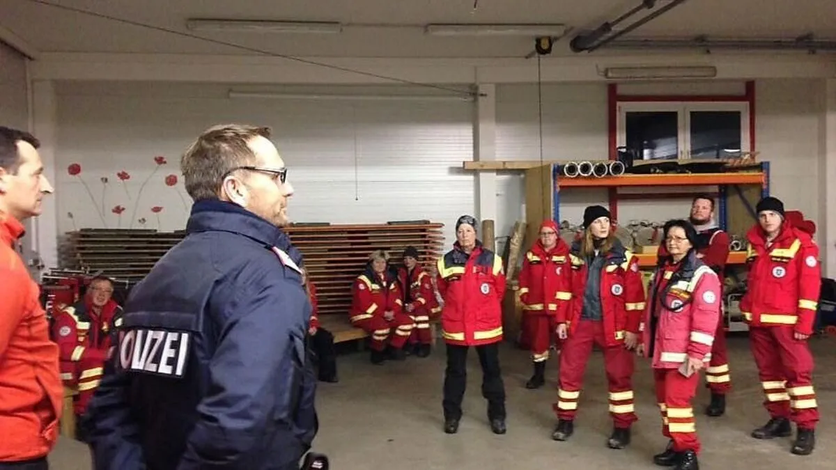 Großeinsatz im Gebiet Lassing