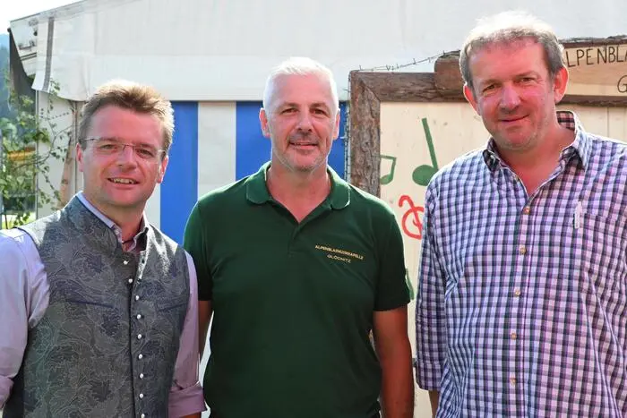 v.l. Maximilian Strohmaier, Obmann Harald Posch und Gernot Zechner