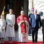 Beim Monaco-Besuch traf Papst Leo auch Fürst Albert, seine Frau Charlène und die Kinder
