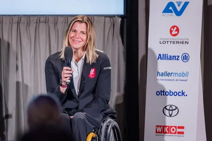 Christina Obwexer bei der Farewell-Feier im Wiener Palais Berg