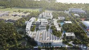 So soll sich der Neubau in den Campus integrieren