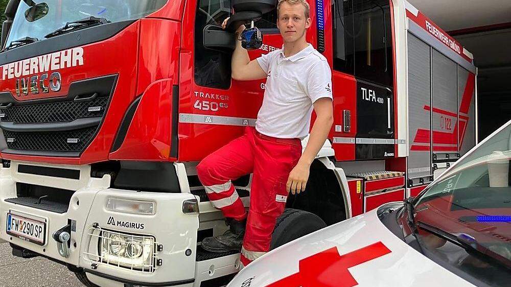 Andreas Sterns Herz schlägt für Feuerwehr und Rotes Kreuz
