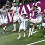 Julian Alvarez und Argentinien jubeln über den Halbfinaleinzug