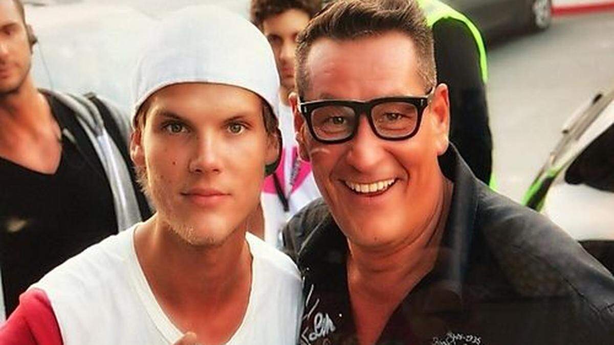 Tim Bergling aka Avicii gemeinsam mit Veranstalter Klaus Leutgeb