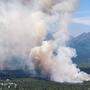 Ein Waldbrand nahe Anchorage, Alaska