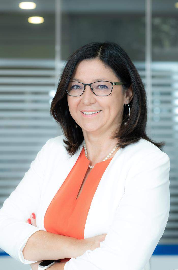 Monika Cisar Leibetseder, Generaldirektorin Volksbank Steiermark.	