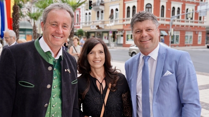 Landtagsabgeordneter Ferdinand Hueter, Petronilla und Bürgermeister Gerhard Pirih