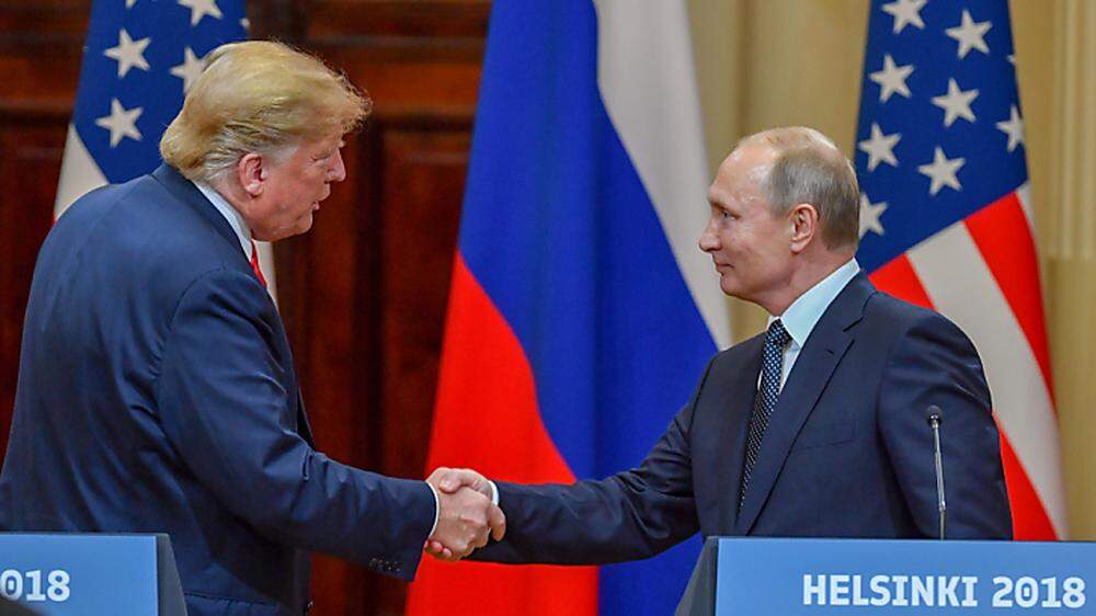 Donald Trump und Wladimir Putin bei ihrem Treffen in Helsinki