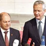 Der deutsche Finanzminister Olaf Scholz und sein französischer Kollege Bruno Le Maire 