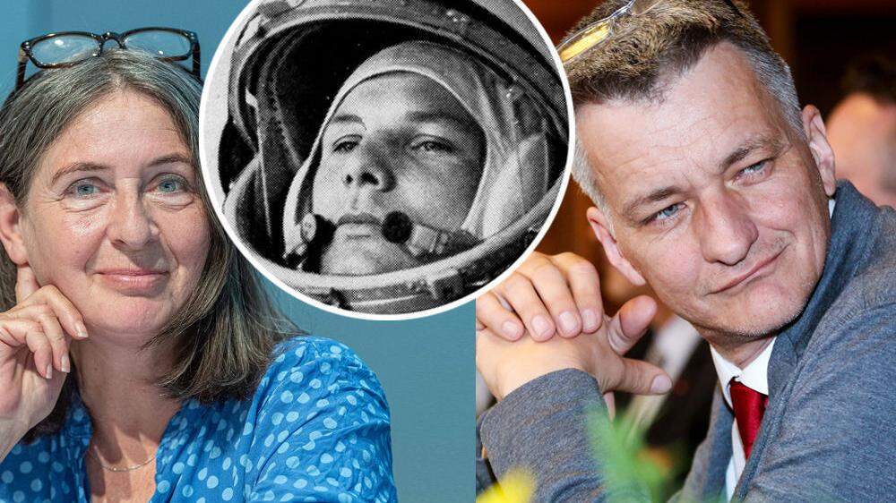 Eine Aussendung von KPÖ-Klubchef Manfred Eber feierte Kosmonaut Juri Gagarin - und löste eine Debatte aus. KPÖ-Parteichefin Elke Kahr wollte sich nicht vom Sowjet-Kommunismus distanzieren