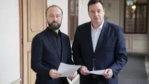 SPÖ-Chef Max Lercher mit Bürgermeister LAbg. Jochen Bocksruker