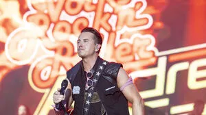 Andreas Gablier motiviert die Feldkirchner mit einer Grußbotschaft