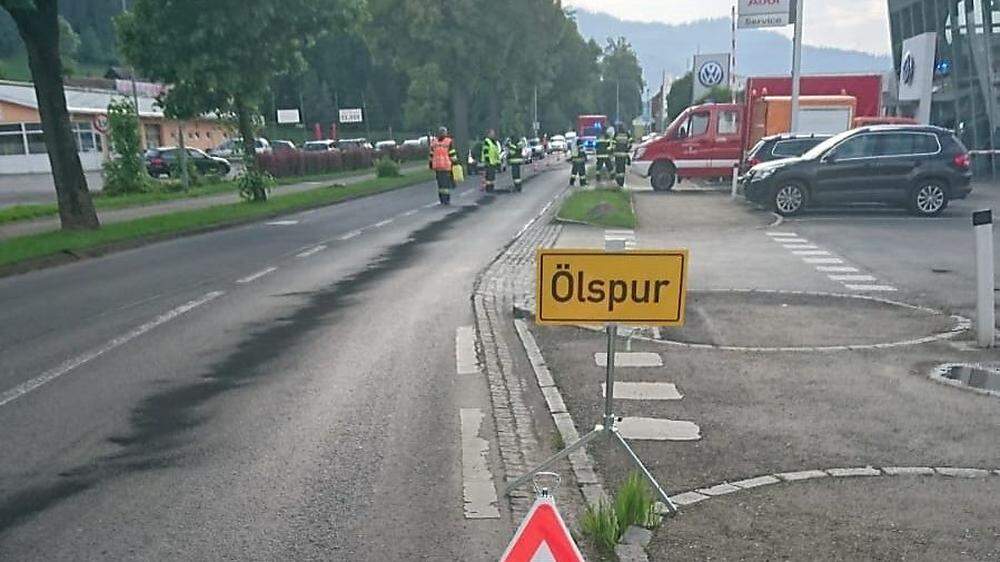 Ölspur-Einsatz in Judenburg