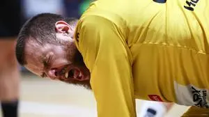 VIENNA,AUSTRIA,14.SEP.24 - HANDBALL - HLA Meisterliga, SG Handball Westwien vs SC Ferlach. Image shows the injury of Michal Martin Konecny (Ferlach).
Photo: GEPA pictures/ Armin Rauthner