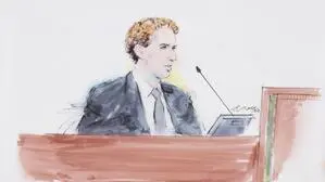 Mark Zuckerberg vor Gericht in Los Angeles (William T. Robles via AP)