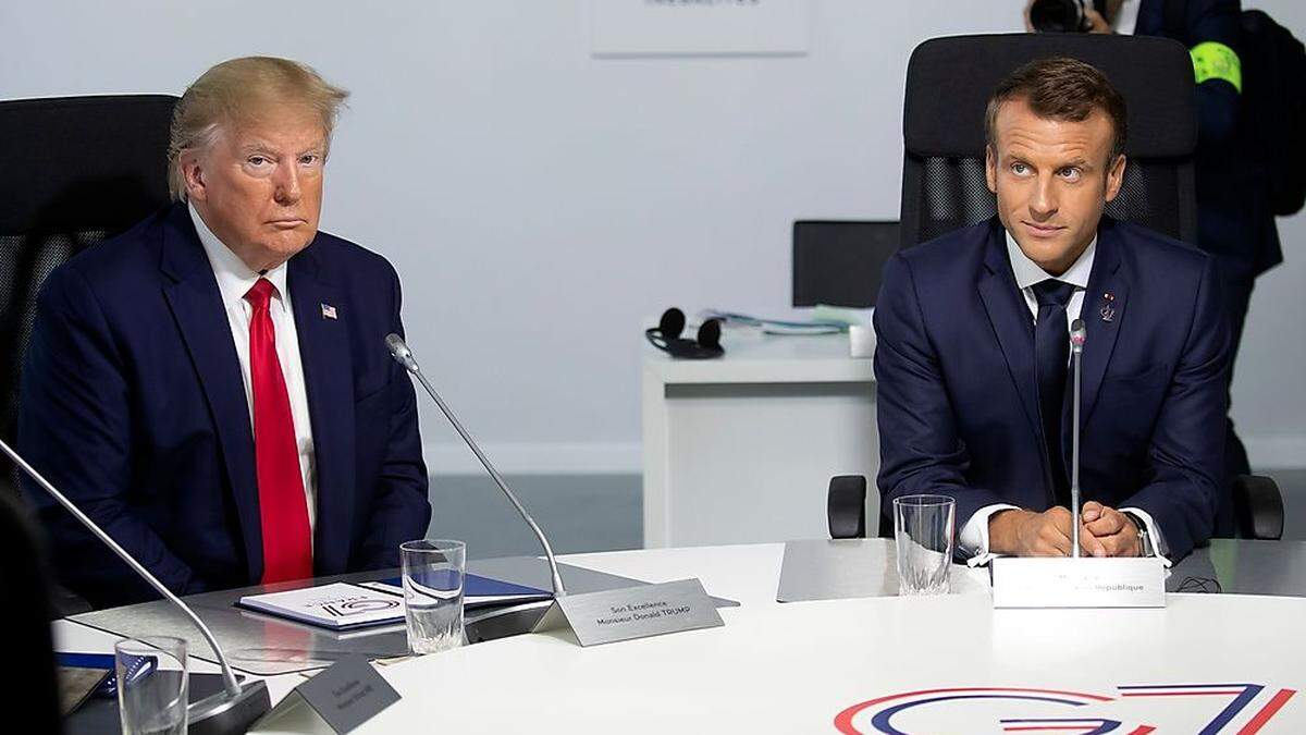 Donald Trump und Emanuel Macron