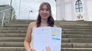 Die Abschlussarbeit der 18-Jährigen wurde mit „Sehr gut“ benotet