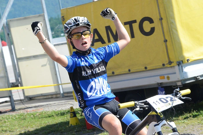 Sieger im U11-Rennen: Lokalmatador Nico Dobnig.