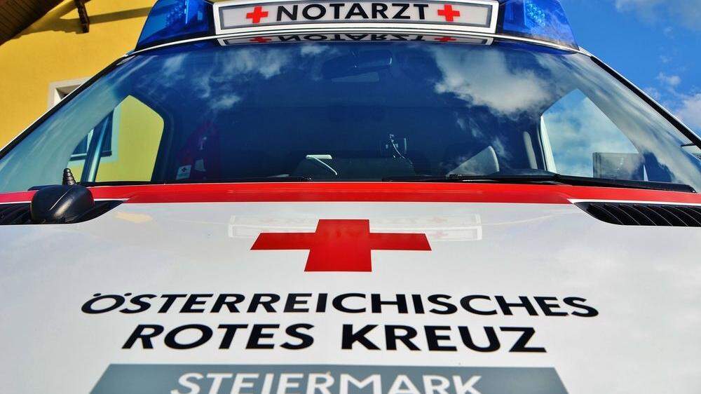 Die verletzte Radlerin wurde ins UKH Graz gebracht