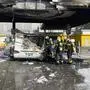Ein Wohnmobil ist in Brand geraten