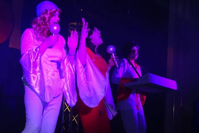 Die ABBA-Group mit Anita, Heidi und Ingrid Niederwimmer sowie Andrea Martin und Marina Winkler, heizte im Saal ordentlich ein.