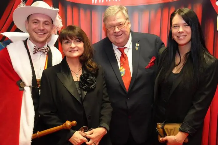Prinz Roman Siller mit Astrid und Manfred Siller und Ehefrau Raphaela Siller-Wallner