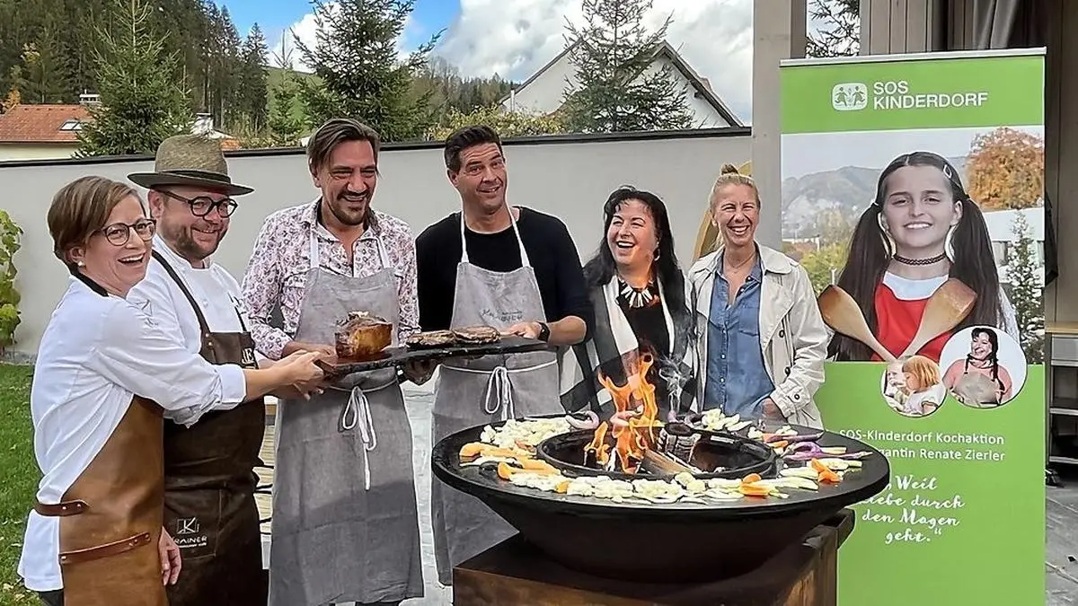 v. l. n. r.: Astrid und Andreas Krainer, Christian Stani, Norbert Oberhauser, Renate Zierler und Andrea Böhm