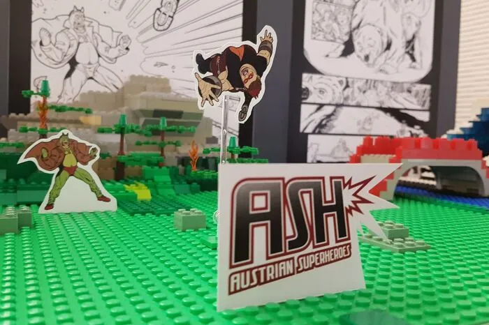 Bernd Trübswasser mit Lego-Diorama