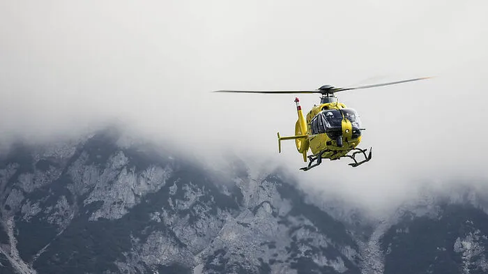 Die Wanderer wurden per Hubschrauber gerettet