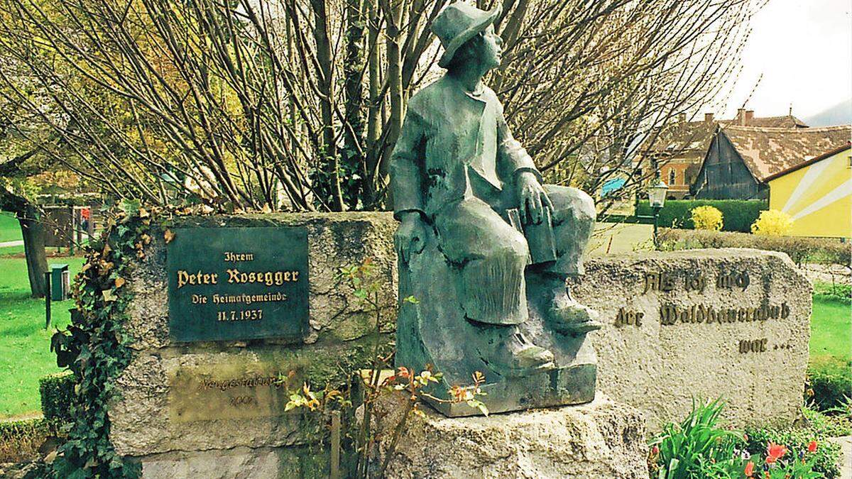 Das Rosegger-Denkmal von Paul Kassecker in Krieglach	