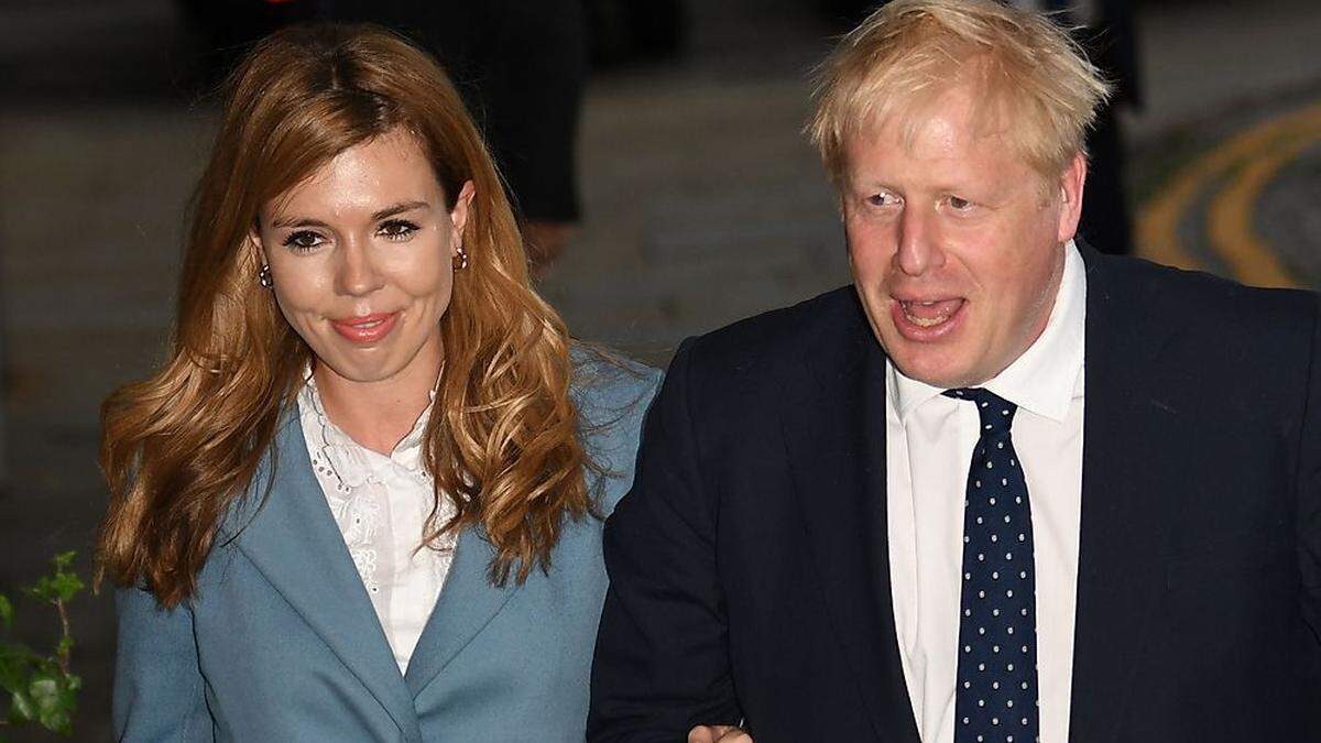 Carrie Symonds und Boris Johnson im Jahr 2019
