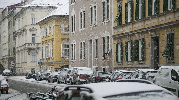 Schnee und teils starke Glätte in der Landeshauptstadt Graz