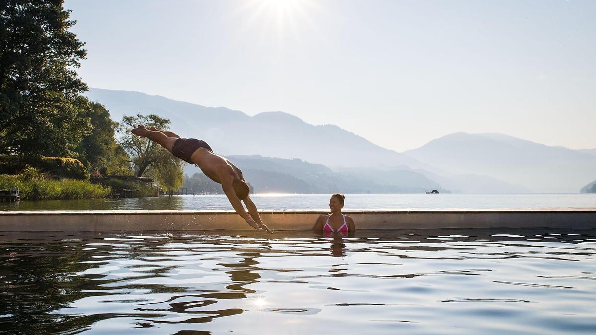 Auch am Millstätter See sprangen weniger Gäste ins Wasser