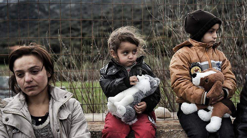Flüchtlinge in Griechenland - auch sprachlich das beherrschende Thema